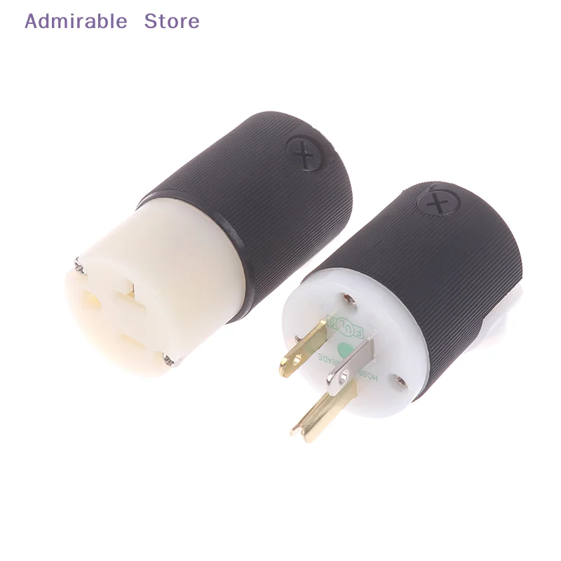 [W]HiFi Audio US Plug Female Socket HBL5266C NEMA 5-15P/15R American Standard Copper AC Power Supply Male Connector
