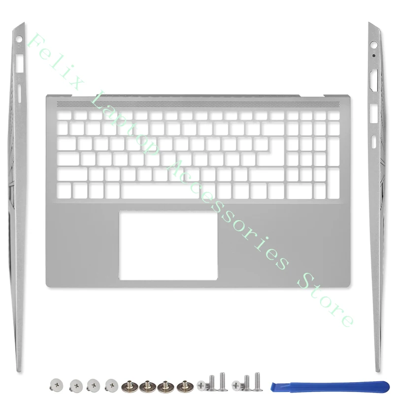 VFPVN-Cubierta trasera para portátil DELL Inspiron 7500 7501, cubierta trasera LCD, reposamanos, parte inferior, tapa trasera, Plata