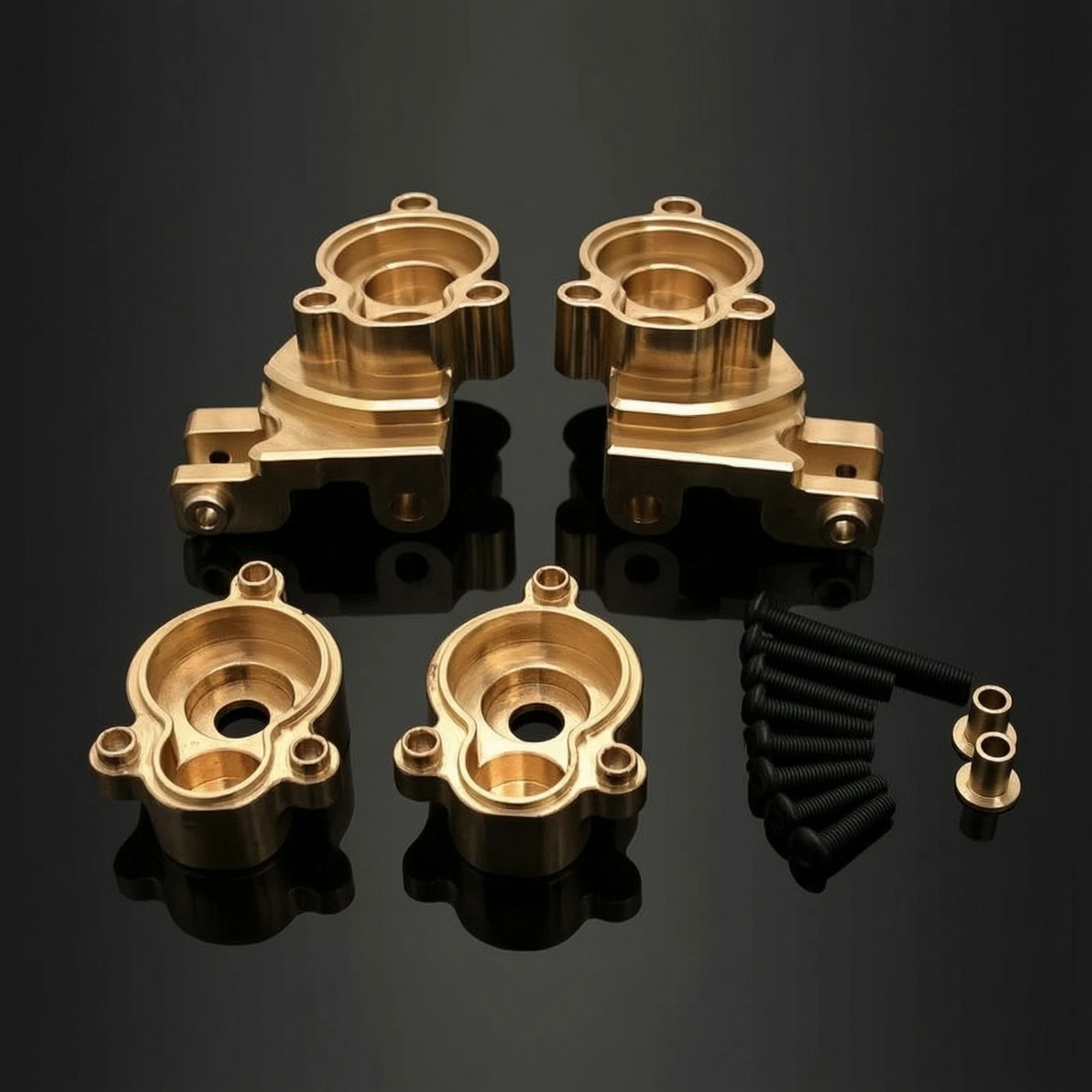 Steering Cup with Gear Cover Brass RC Car Steering Cover Stable Accurate for Hobbyists, off-Road Driving