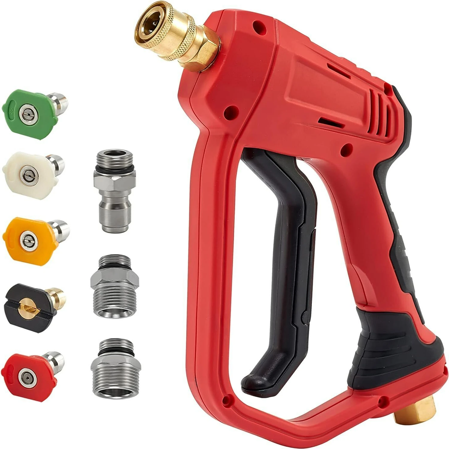 Ultimate Control and Convenience Enhanced with High-Pressure Washer Spray Gun - Superior Comfort Grip Handle for Conquering Stub