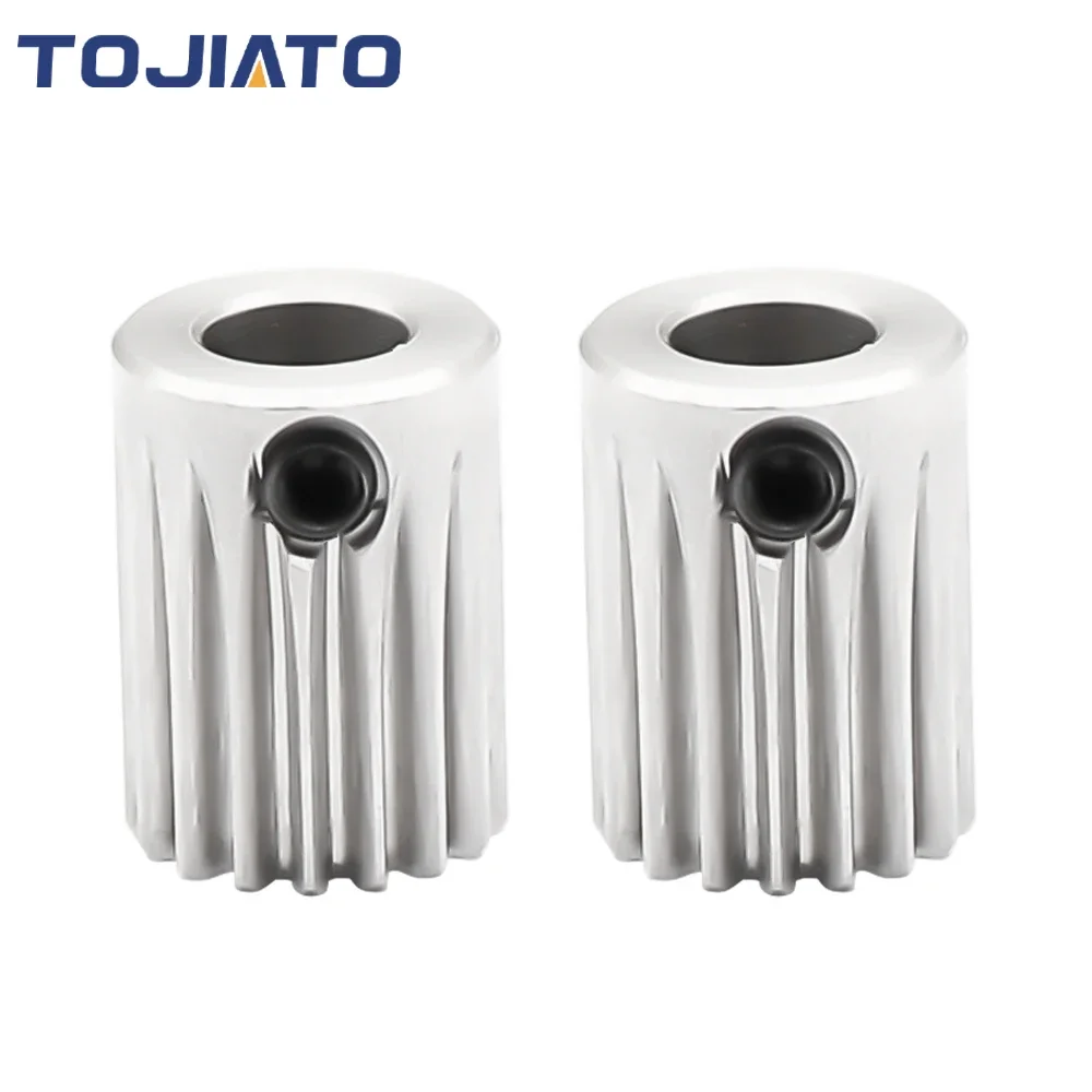 1-5pcs DDG Stainless Steel Pinion Extruder Motor Gear 5mm/0.5M 17T For Extrusion Wheel for 3D Printer Extruder Hotend Upgrade