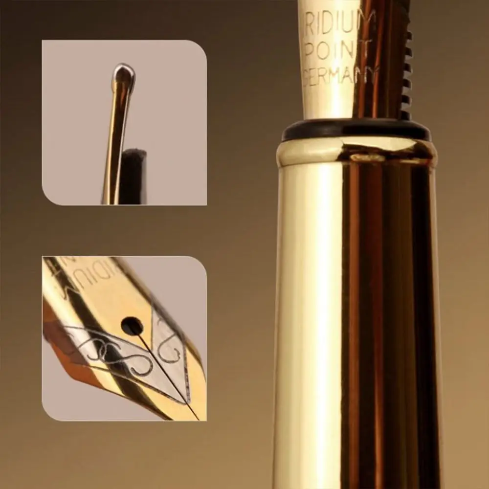 High-end Busines Wood Fountain Pen Smooth Writing Luxury Calligraphy Fountain Pen 0.5mm Exquisite Business Signature Pen Student