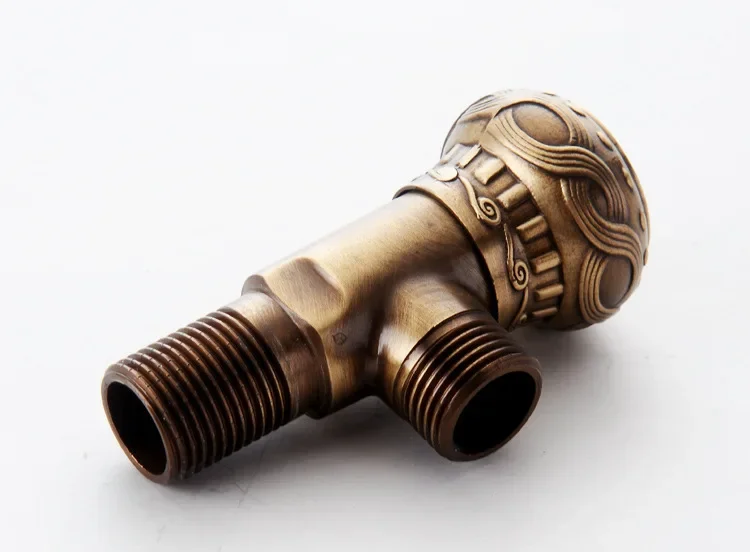 

Triangle valve, all copper, hot and cold, retro thickened angle valve, valve, explosion-proof water stop valve universal