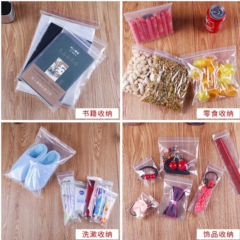 Ziplock Food Storage Fresh Bag for Jewellery, Antioxidant Packaging Bag, Re-sealable Zip Bag, 100Pcs