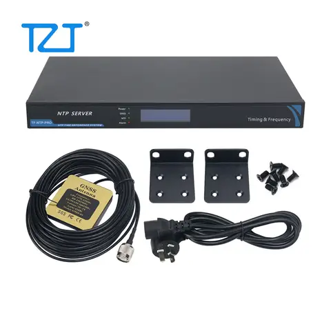 TZT F-NTP-PRO NTP Server Network Time Server (TCXO + OLED) for GPS L1/Beidou B1/GLONASS L1/QZSS L1