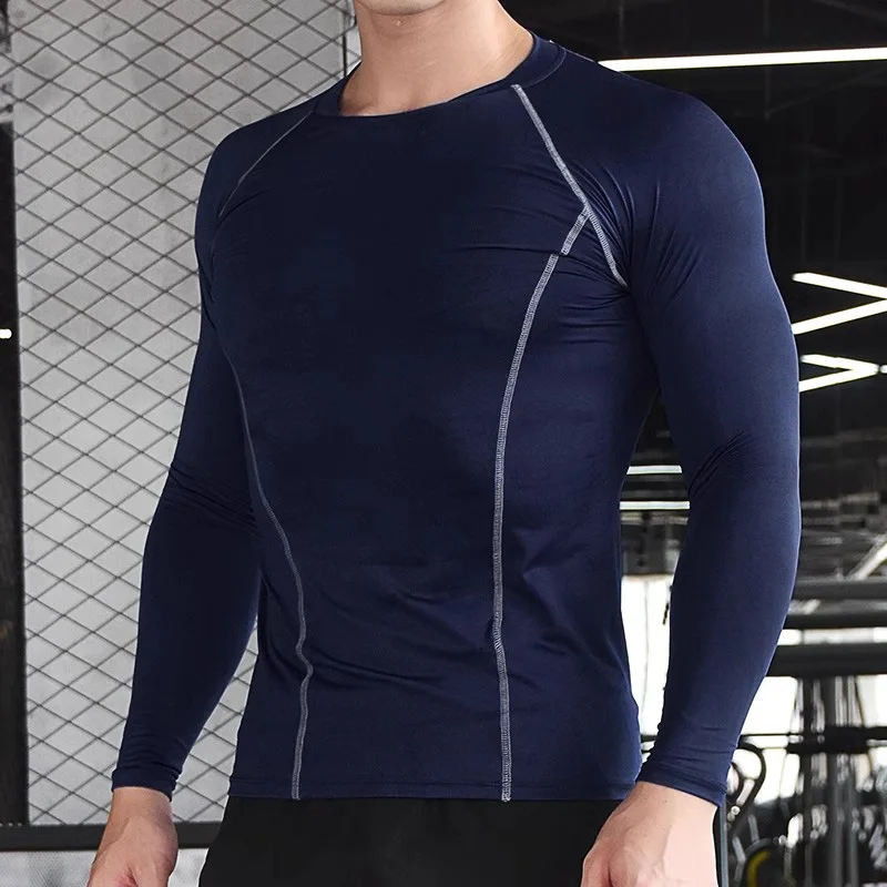 Quick Dry Long T Shirt para homens e mulheres, camisa esporte fitness, basquete, futebol, ginásio, caminhadas, roupas de corrida, crianças, crianças, menino, menina, B65