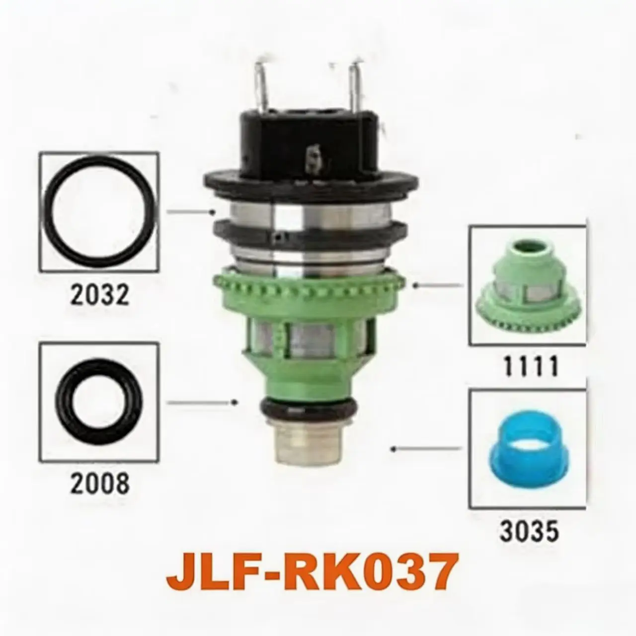40Pieces/Set Auto Part Fuel Injector Repair Kit Service Kits for Chevy Geo Metro Suzuki Swift 0280150661 (Jlf-Rk037)