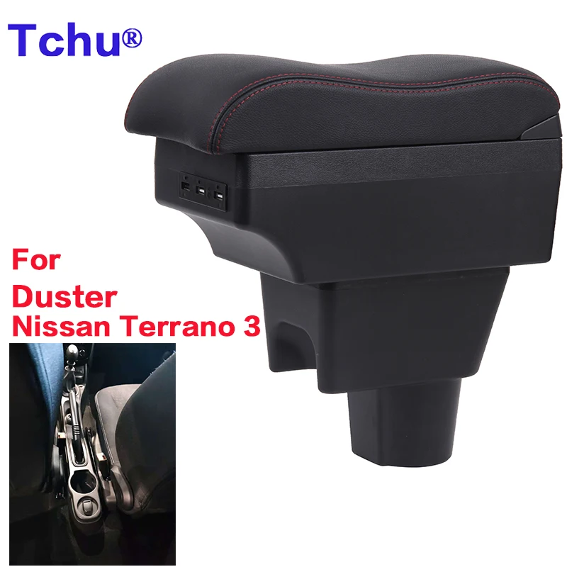 

Подлокотник для Renault Duster, подлокотник для Nissan Terrano 3 Renault oroc, автомобильный подлокотник USB для Dacia Duster, многофункциональный подлокотник