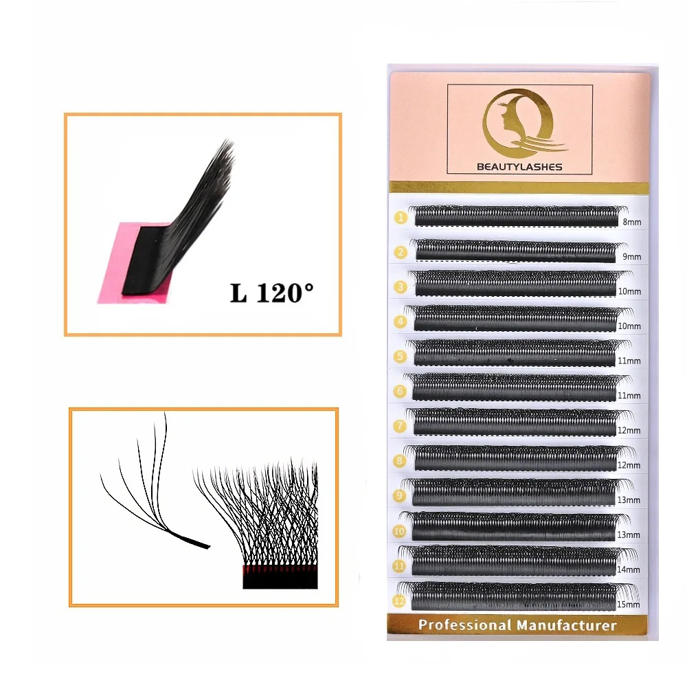 Qbeautyelashes Cílios LU/C/D Curl 5D YY على شكل رموش ملحقات حجم مسبق الصنع مروحة لينة الطبيعية YY الرموش الفردية #3