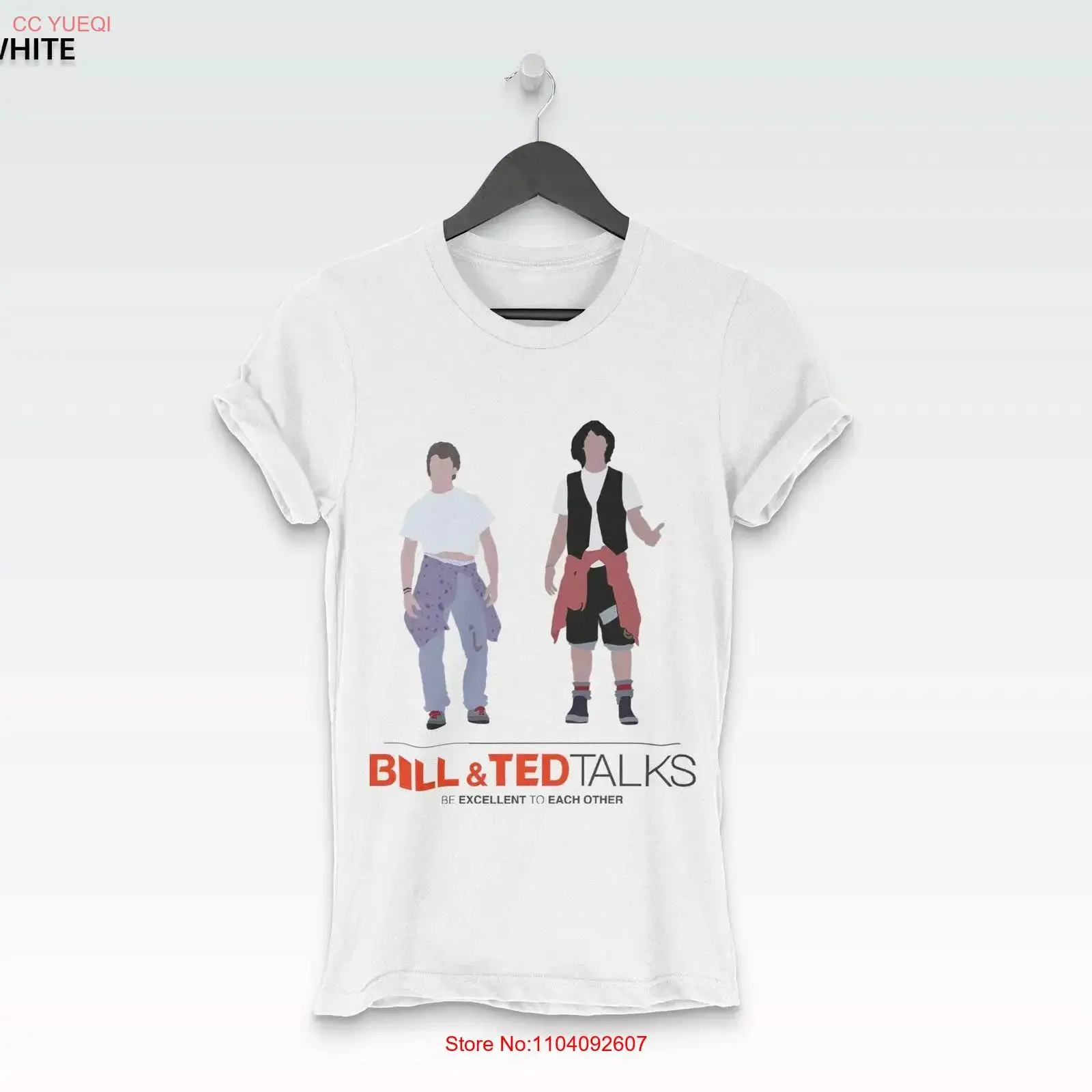 تي شيرت Bill and TedTalks من أجل Be Excellent عتيق مغسول ملابس الشارع الشهير للارتداء اليومي ملابس أنيقة قليلاً #1