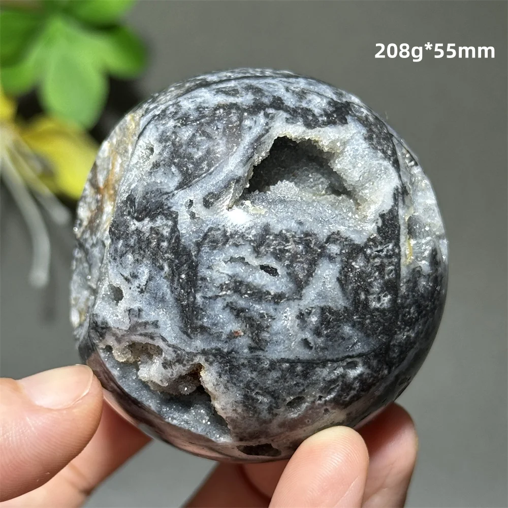 Natural Mineral Quartz Sphalerite Ball Home Feng Shui Decoration Gem Aura Healing Witchcraft Chakra Prayer Meditation Gift