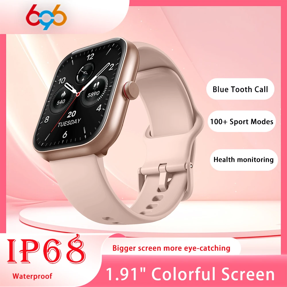 

Men Women Clock Blue Tooth Call Smart Watch Colorful Screen 100+ Sport Modes IP68 Waterproof Heart Rate Sleep Health Smartwatch