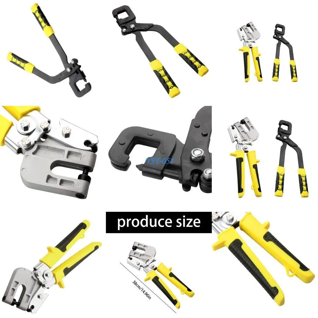 

E15A High Carbon Steel Light Gauges Studs Punching Plier Ergonomic and Nonslip Design