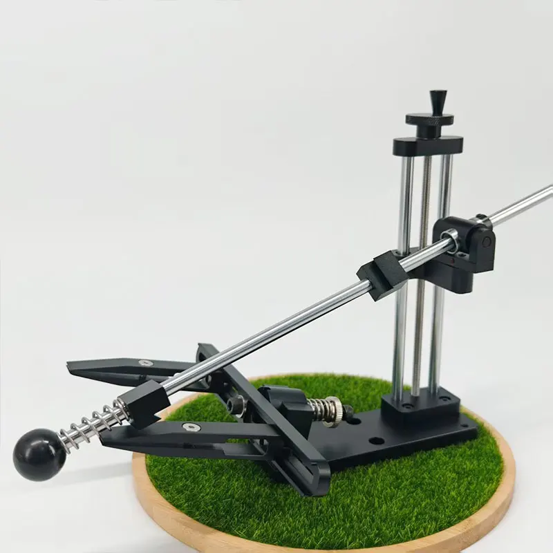 

Алюминиевый сплав, домашняя кухня, алмазная черная точилка для ножей с фиксированным углом, двусторонняя регулируемая профессиональная точилка для ножей 360° °