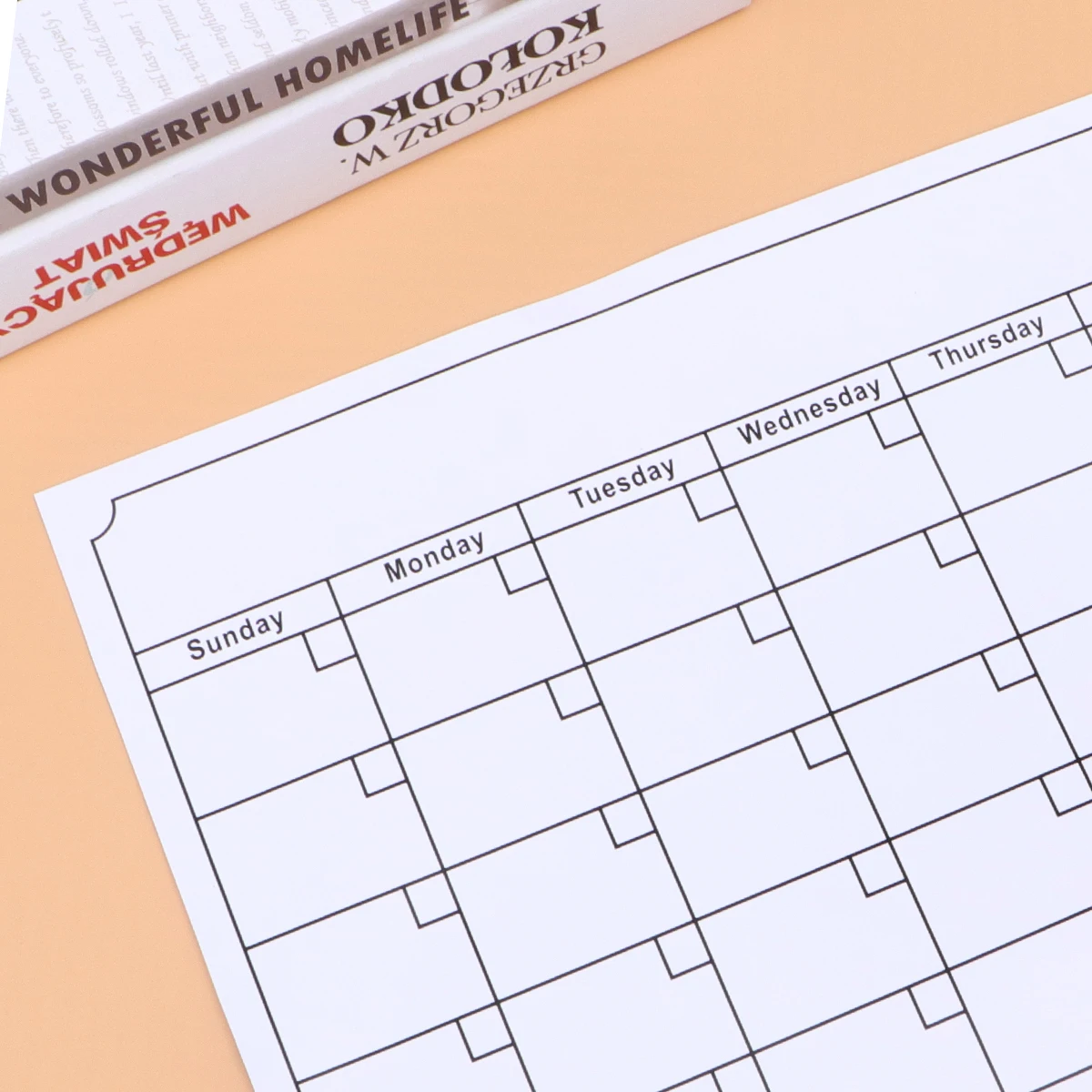 

Magnetic Whiteboard for Fridge Memo Flexible Dry Erase Refrigerator Weekly Plan