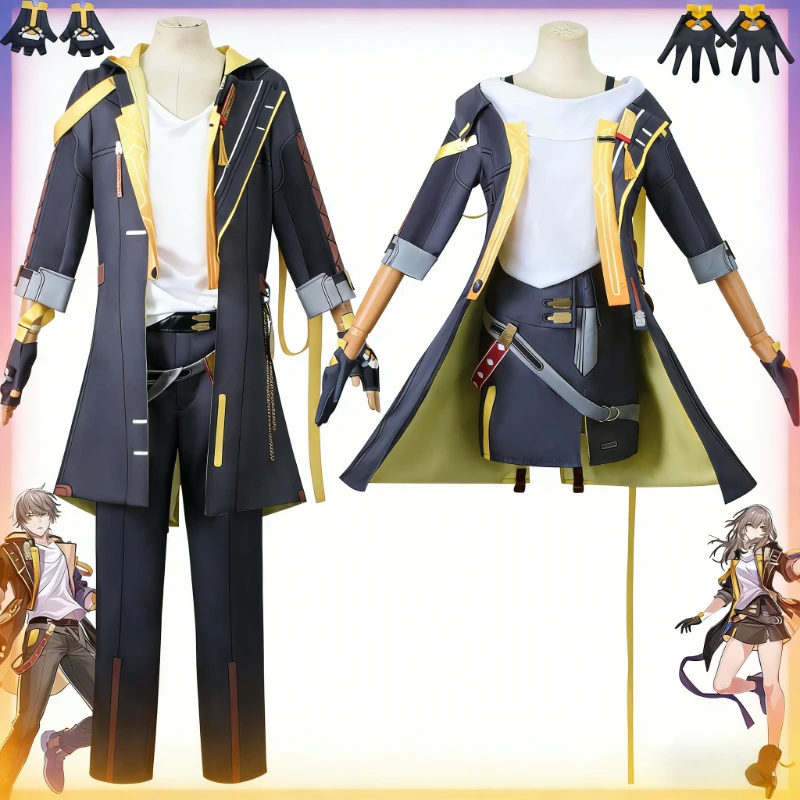Trailblazer Cosplay Costume Honkai Star Rail Anime Role-playing Uniform Wig Full Set Halloween Carnival Comic Con Clothing