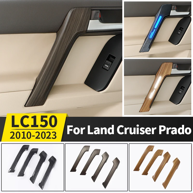 

For 2010-2022 Toyota Land Cruiser Prado 150 LC150 FJ150 Interior Modification Accessories Handle Armrest Wood Grain Cover