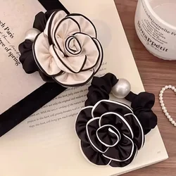 Hair Accessories For Girls High Grade And Elegant Camellia  Loop Headband With  Elasticity Rubber Band