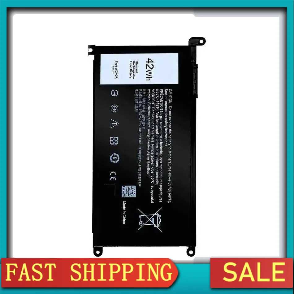 

Аккумулятор для ноутбука Wdxor 42 Втч для Dell Inspiron 13 15 5000 7000 серии 5570 7579 Vostro 5468 P69G 3CRH3 7378 5567