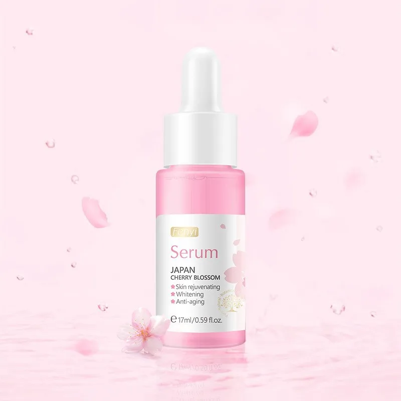 5pc Cherry Blossom Facial Skincare Set Sakura Moisturizing Skin Care Kit Smoothing Skin Improve Roughness in Facial Care Product