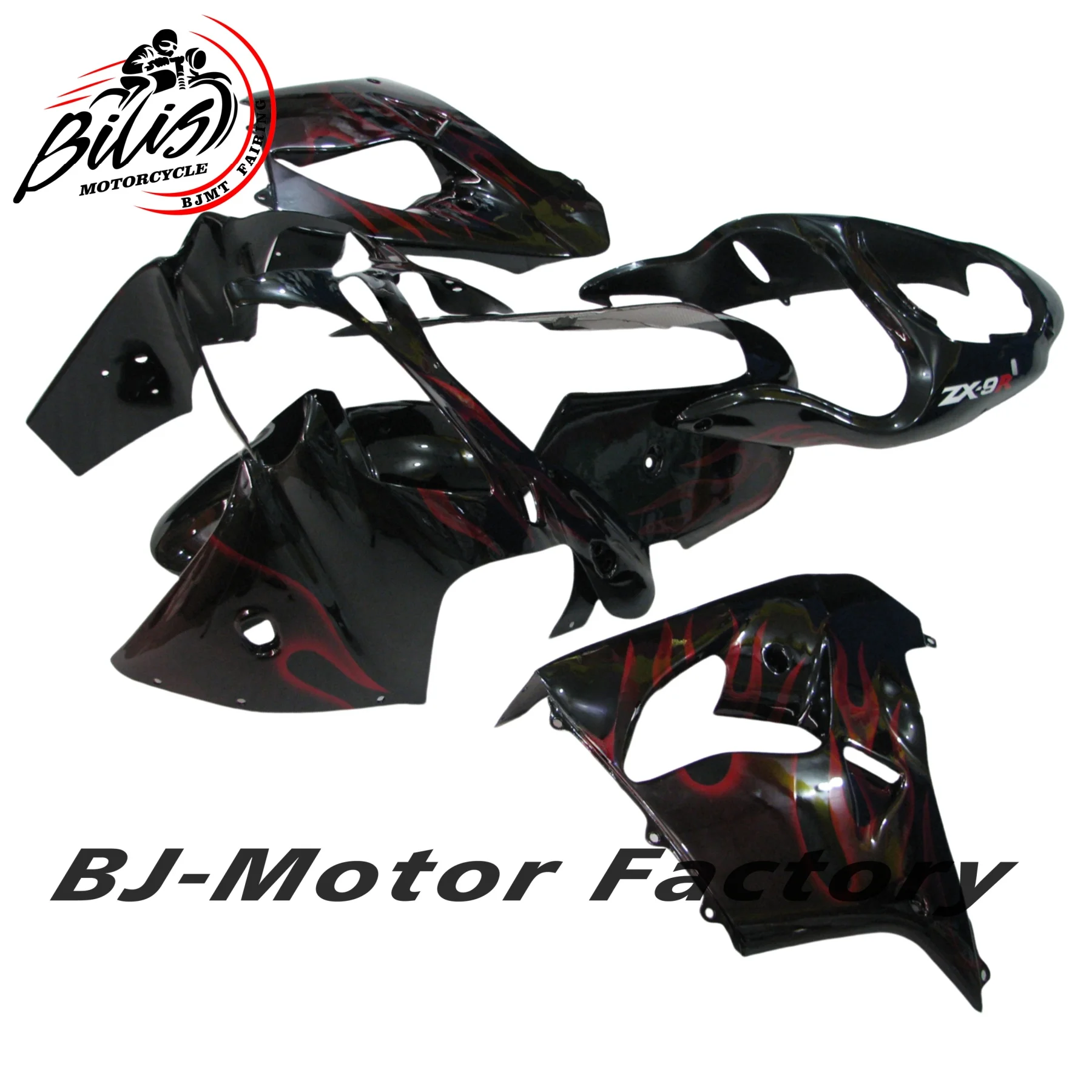 لكاواساكي ZX-9R ZX9R 2000 2001 دراجة نارية الملحقات هيكل السيارة مجموعة حقن ABS البلاستيك كامل Fairings لوحة عدة