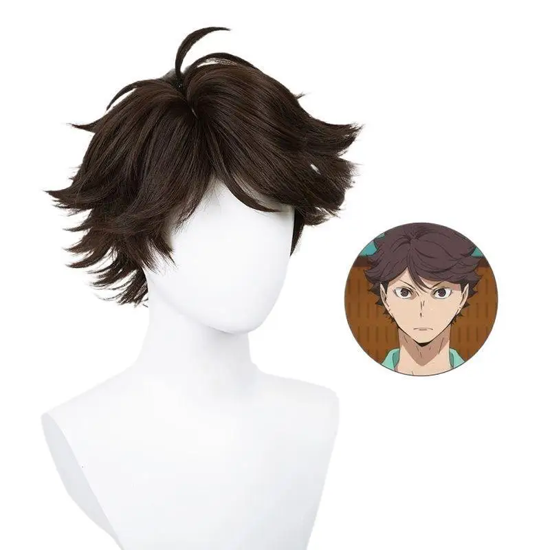 Peruca de vôlei menino e Kawatsu Rose Cos couro cabeludo subindo para o céu