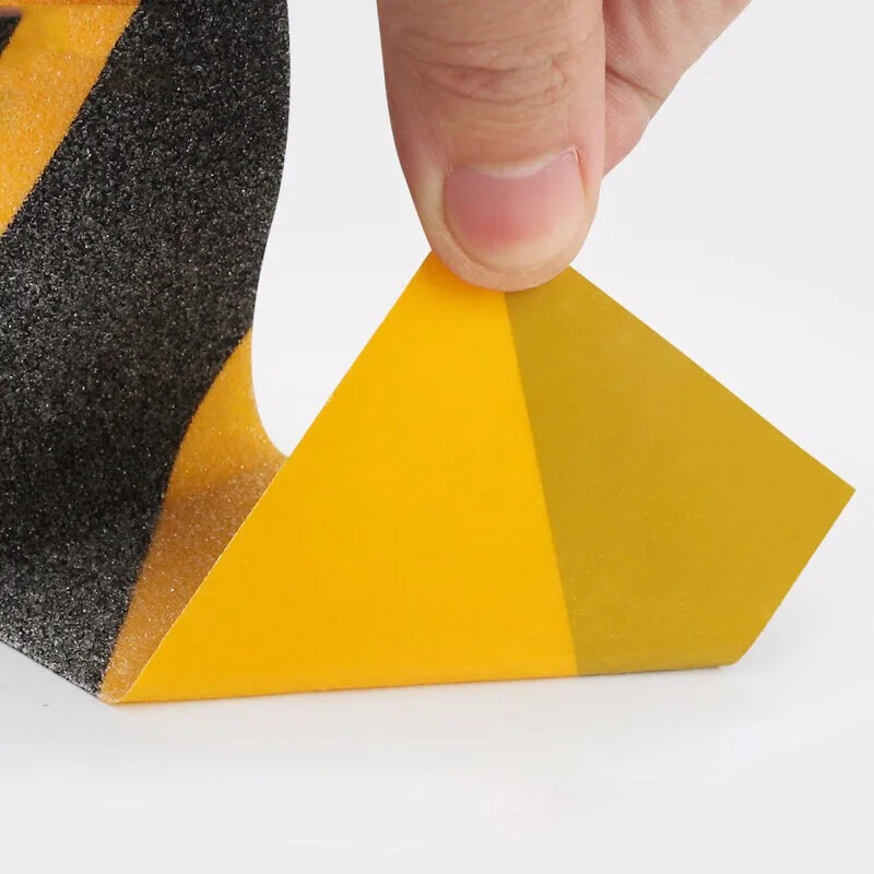 5M Anti-Slip Grip Tape PVC Abrasive Adhesive Tape for Stair Steps Ramps Indoor Outdoor Non-Slip Tape Clear Black Yellow Tape