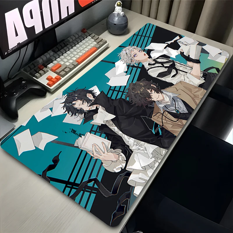 

Bungo Stray Dogs Mouse pad rubber anti-slip computer accessories keyboard pad large desk pad coaster PC carpet Mousepad XL XXL