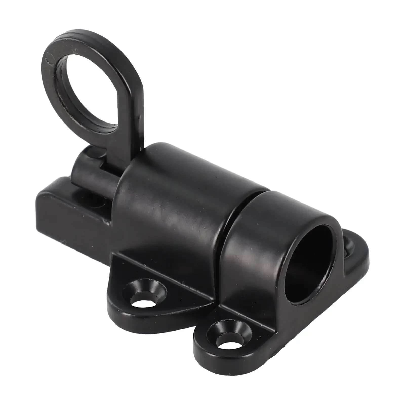 Spring Door Bolt Aluminum Alloy Latch Window Gate Security Pull Ring Spring Bounce Door Bolt Automatic Latch Lock Hardware