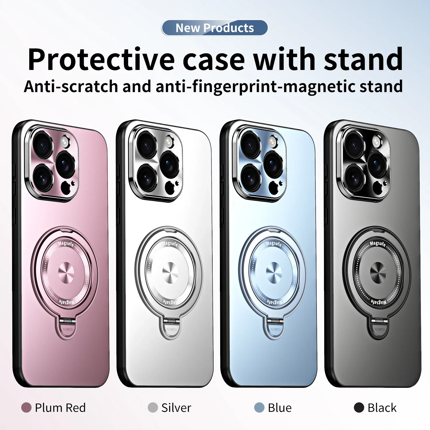 

Для iPhone 14, 15, 16, Pro Max, металлический держатель, кронштейн, чехол для телефона, защита объектива с беспроводной зарядкой, мягкие силиконовые чехлы