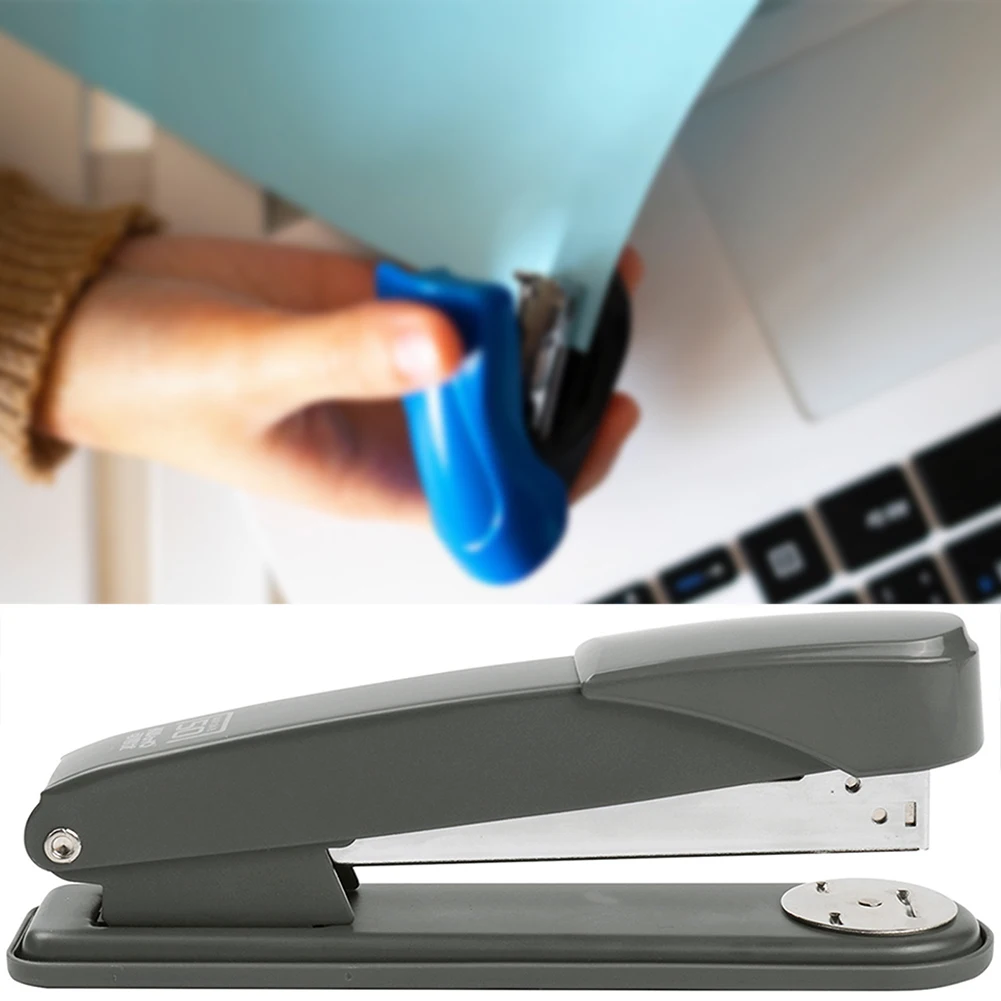 

Force-Saving Heavy-Duty Stapler Anti Slip Base Ergonomic Handle Staplers Home Bookbinding Tools