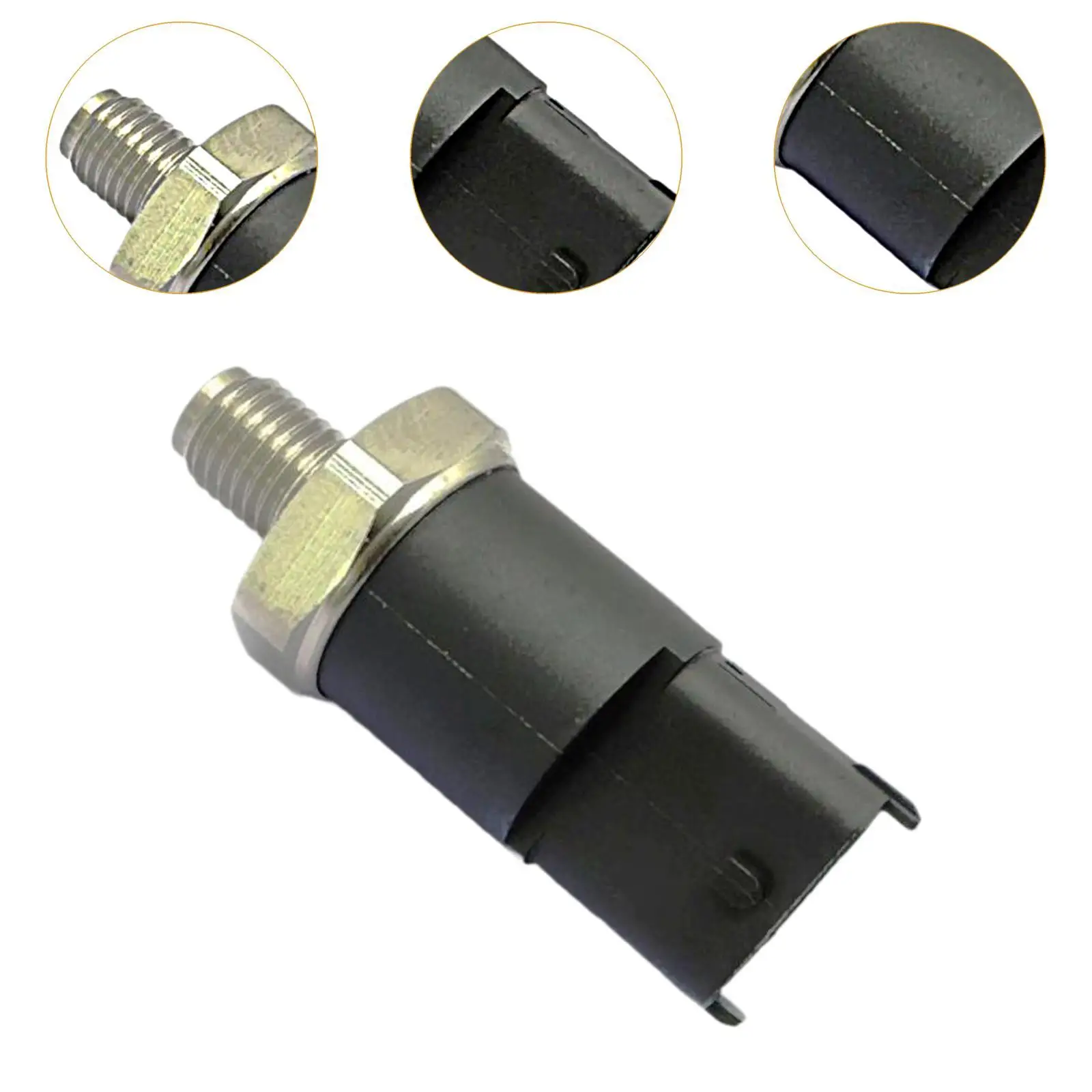 High Accuracy Fuel Rail Pressure Sensor Black Metal 0 281 002 475 for Fiat and Alfa Romeo JTD Engines