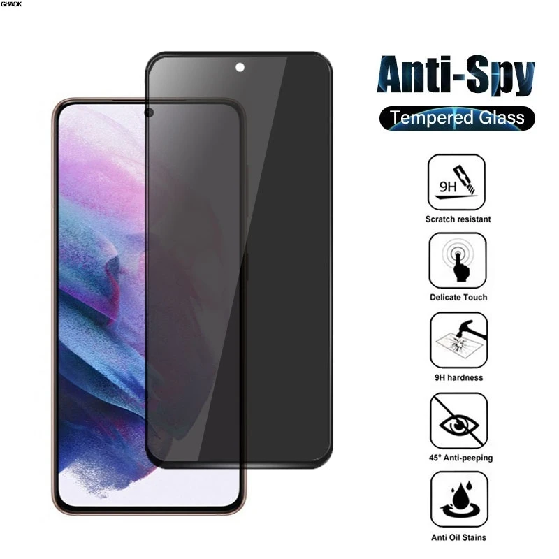 

3D Privacy Screen Protectors For Samsung Galaxy S21 S23 S24 FE S25 edge Ultra Plus S22 S20FE Anti-spy Glass For S10E S10 Lite