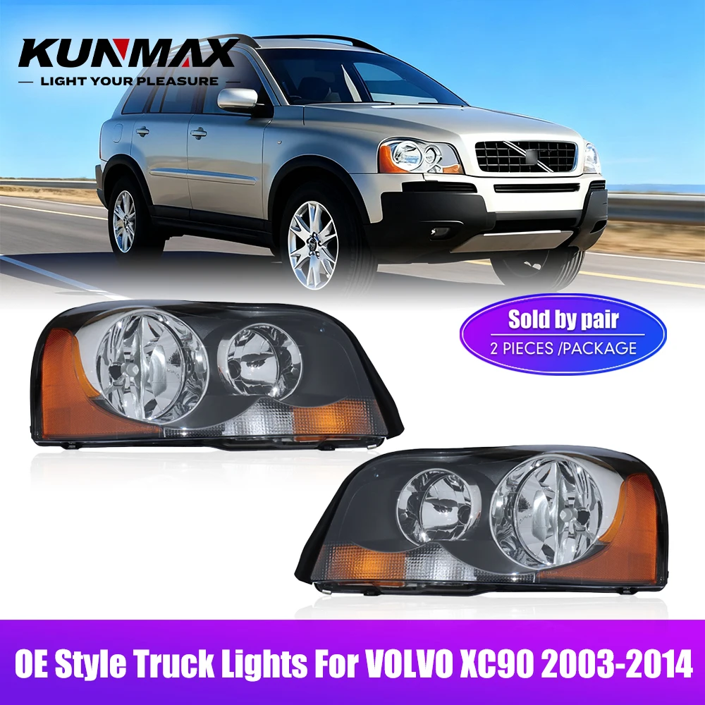 For VOLVO XC90 2003-2014 OE Style Car Headlight Assembly Truck Lights Front Head Lamp DRL Turning Signal Car Headlights 2PCs
