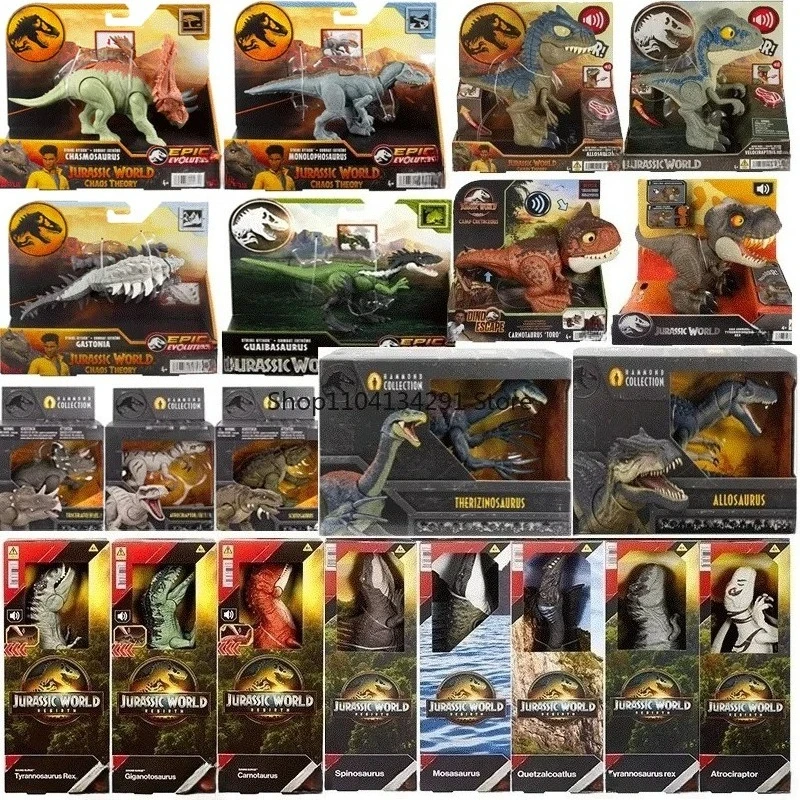 

Оригинальные фигурки динозавров «Мир Юрского периода», Mosasaurus Tryannosaurus T-Rex Hammond, звук, животные, фильм, суставы, игрушки для мальчиков