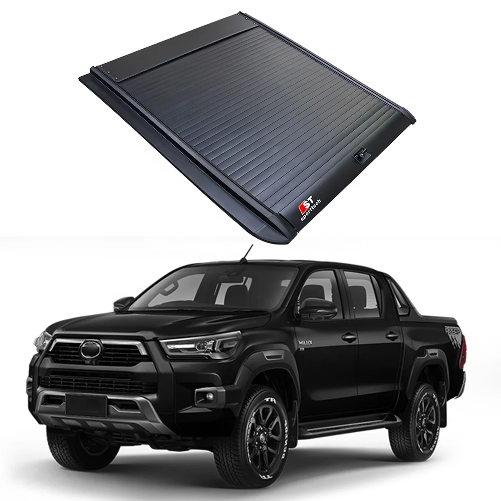 Chinese Manufacture Tonneau Cover Waterproof  Hard Aluminum Bed Cover For 2020 toyota hilux Revo/Rocco tray cover