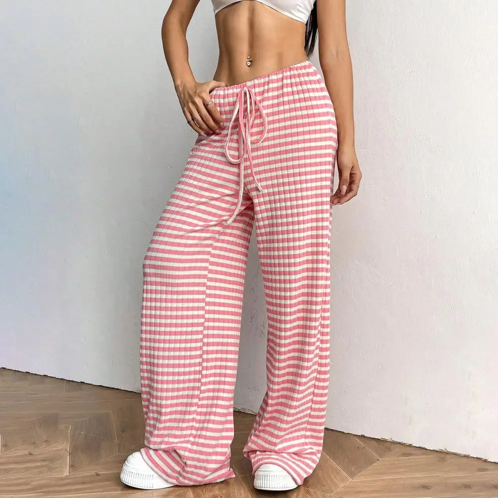 伸縮性のあるウエストと調節可能なドローストリング付き カジュアルなルーズフィット 軽量で通気性のあるズボン 毎日のオフィス、休暇、週末の着用に最適