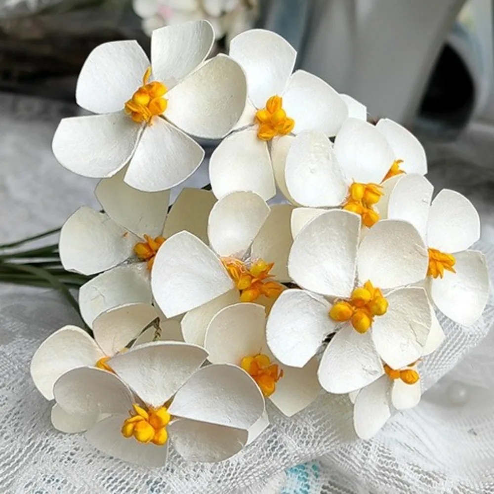 

10pcs Handmade Violet Dried Flower Violet Color Realistic DIY Adhesive Flower Elegant Artificial Violet Flowers Home Decoration