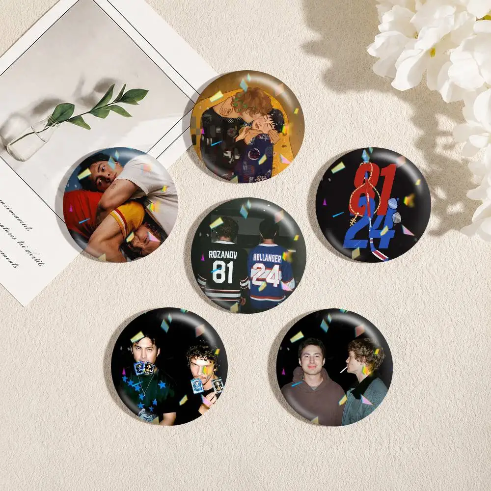 H-Heated R-Rivalry Ilya Shane  25 32 44 58 75mm Badges Personalized Round Brooches Pins Accessory Gift
