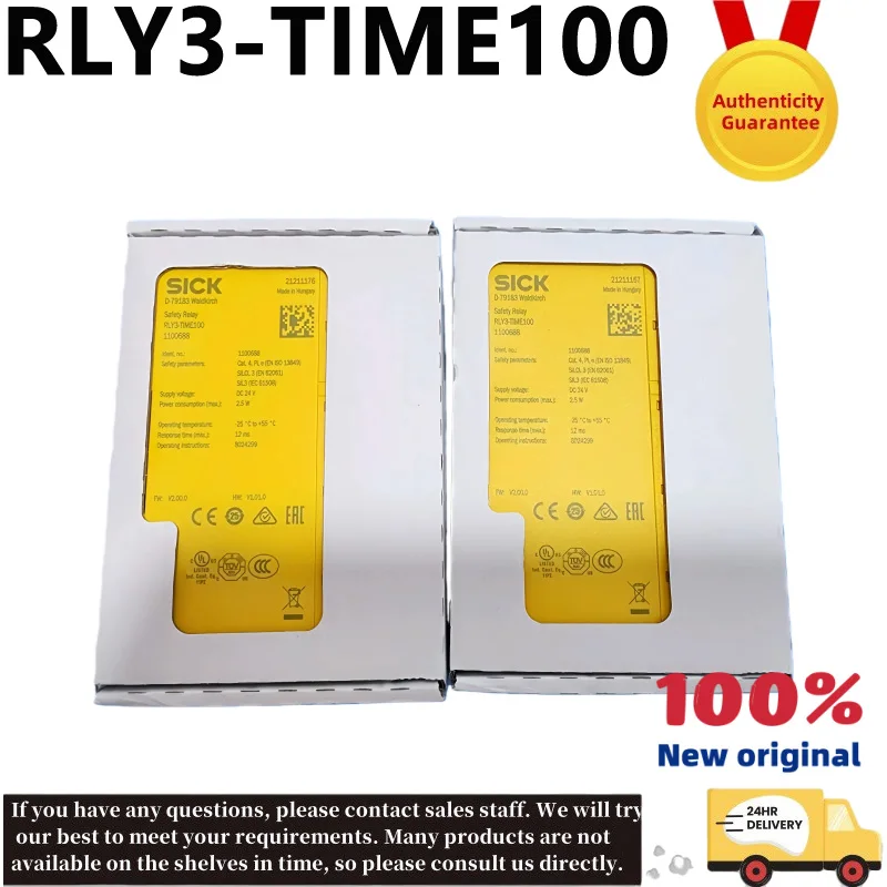 RLY3-TIME100 новое оригинальное аутентичное реле безопасности