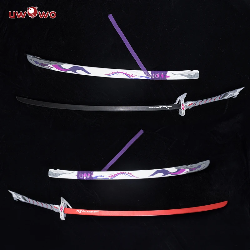 UWOWO Honkai Star Rail  Acheron Weapon Props Sword Game Cosplay Weapons Sliver And Golden Wooden Halloween Prop