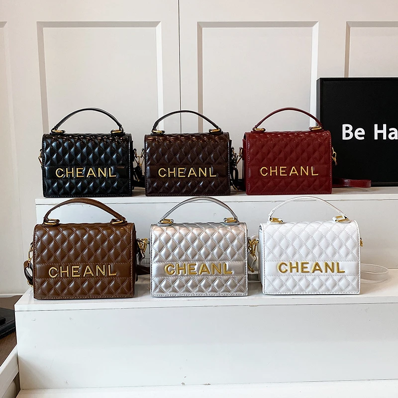 

Luxury Tote Messenger Purse Shopper Bag Best Letter Logo Design For Fashionable Women Solid Color Everyday