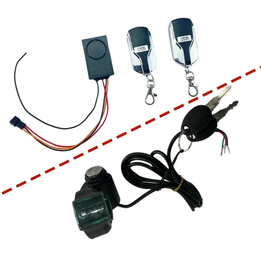 for 48V 52V 60V 72V Electric Scooter Key Lock Switch Key Fob Controller Voltage Meter Indicator Display