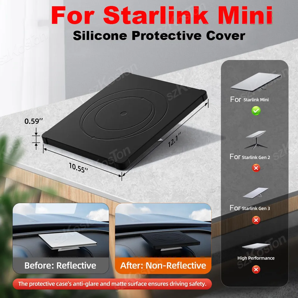 

Для Starlink Mini силиконовый защитный чехол шестиугольный рассеивающий тепло пылезащитный чехол для StarLink Mini аксессуары