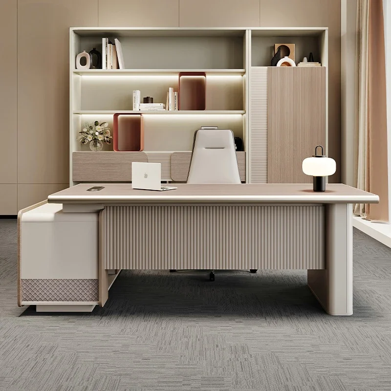 Modern With Drawers Office Desks Computer Wooden Luxury Manager Office Desks Corner Simple Design Furniture Er Arbeitet LLOD