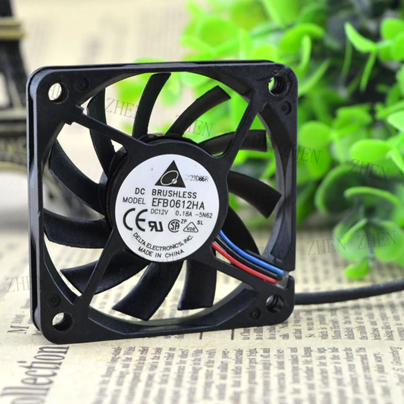 

S New for DELTA EFB0612HA DC12V 0.18A 3pin Connector DC Cooling fan#QW