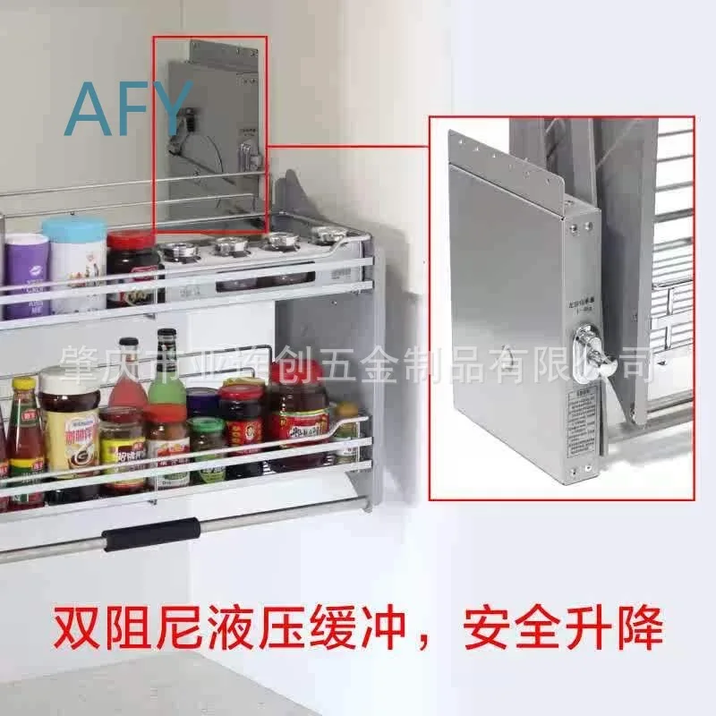 for Kitchen Cabinet Pull Down Shelf for Dish Rack for Sink Storage Organizer for Adjustable Height Two Tier Lazy Susan for