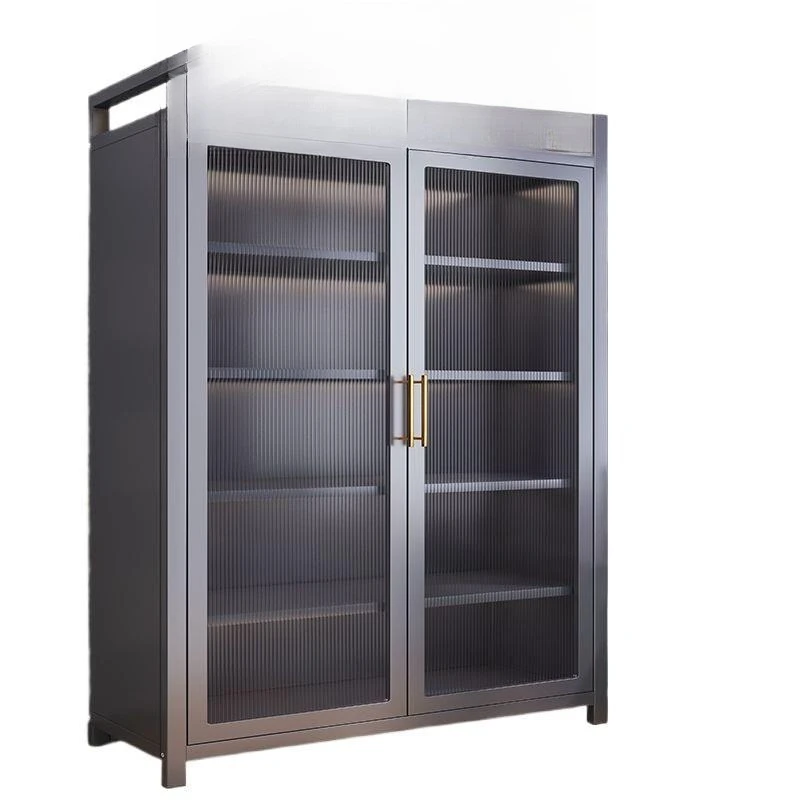 

Kitchen shelves, floor-to-ceiling multi-layer storage cabinets, opposite door storage