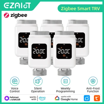 ezAIoT Programmeerbare thermostaat: 2 AA-batterijen, bereik 5 A, gas/olie-/elektrische ketel, weekprogrammering 5 2/6 1/7 dagen, installatie met 2 draden, wanddesign