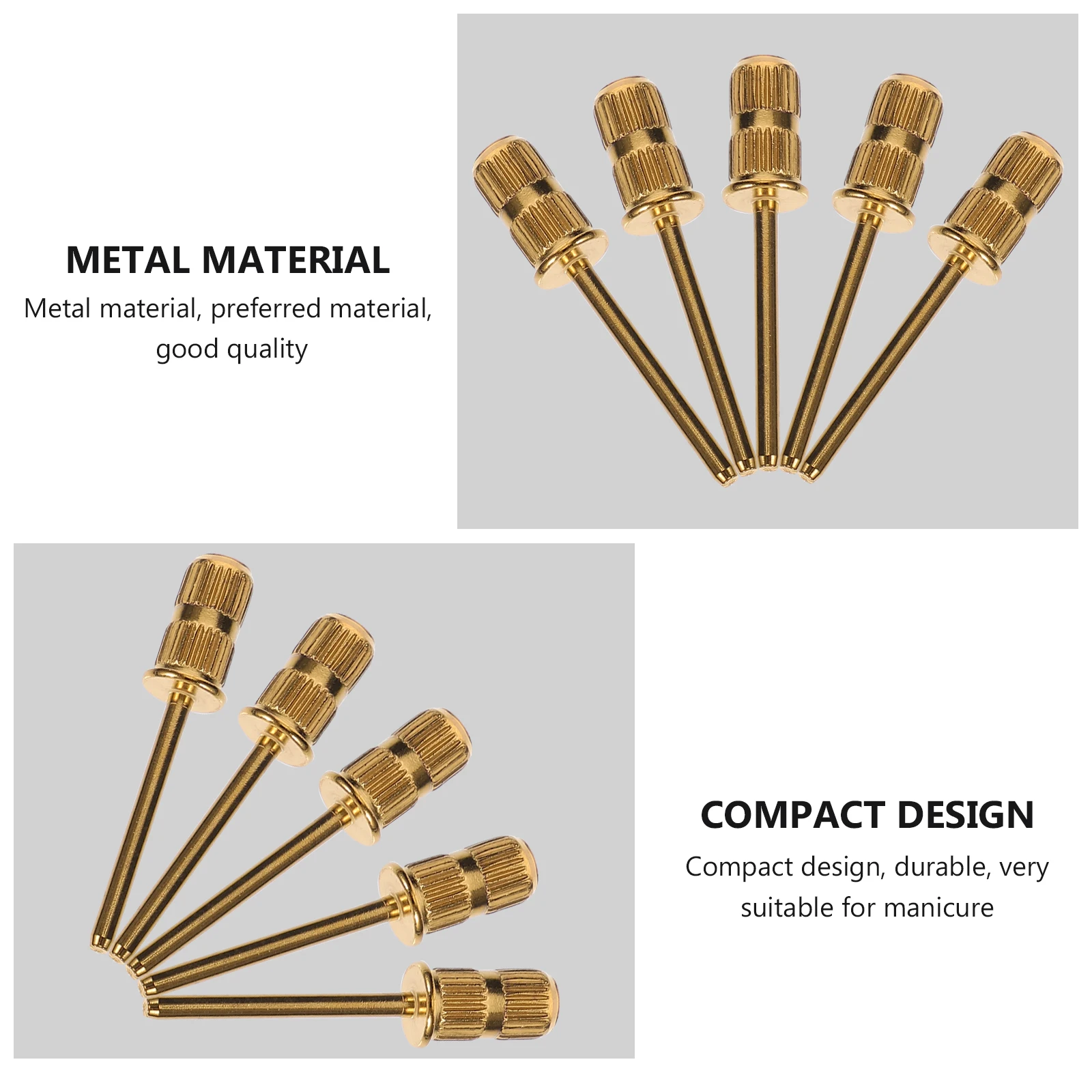 20 قطعة محامل حلقة الرمل المعدنية لقمة ثقب الأظافر لطحن تلميع مانيكير باديكير أدوات الصالون الملحقات